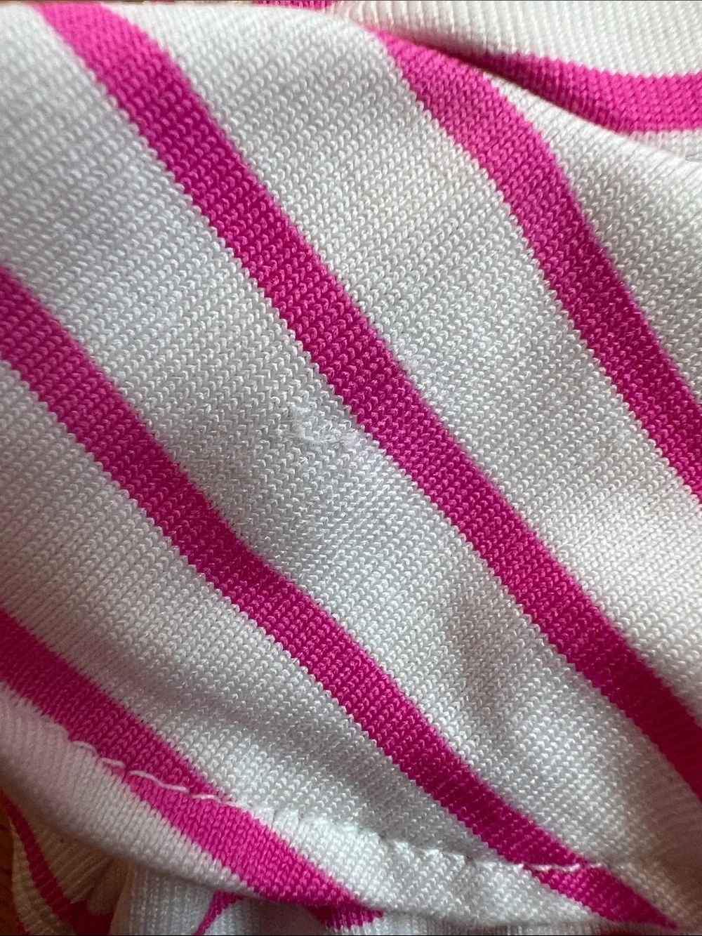 Florence Eiseman Pink Stripe Peplum Swimsuit with Strawberry Girls 12 Months
